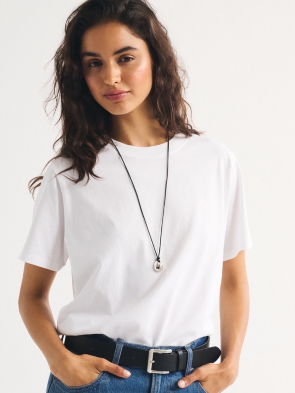 Abercrombie Soft A&F Essentials Short-Sleeve T-Shirt - Women’s Large in White